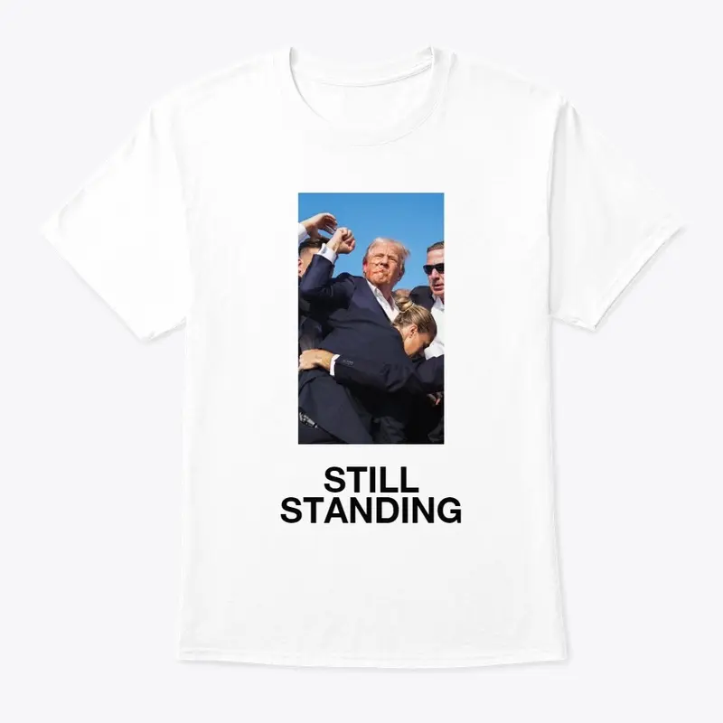 STILL STANDING T-SHIRT (BLACK TEXT)